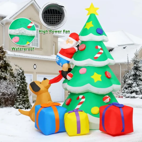 6.8FT Inflatable Christmas Tree with Gift Boxes & LED Lights 🎄✨ - Image 6