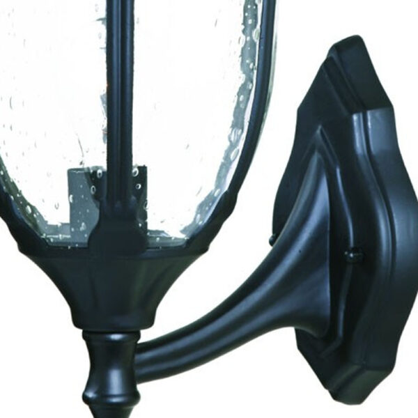 HMS Luxury Modern Matte Black LED Wall Sconce, Warm White Bathroom Wall Lamp - Image 5