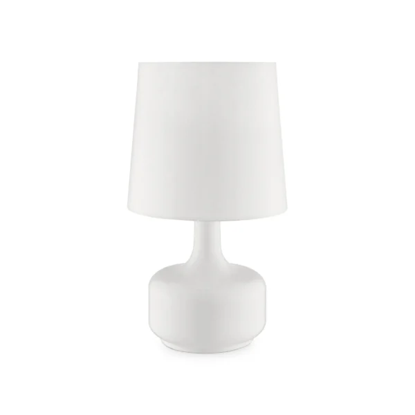 HMS 17" Blue LED Table Lamp with White Shade – Nordic Style for Bedroom - Image 2