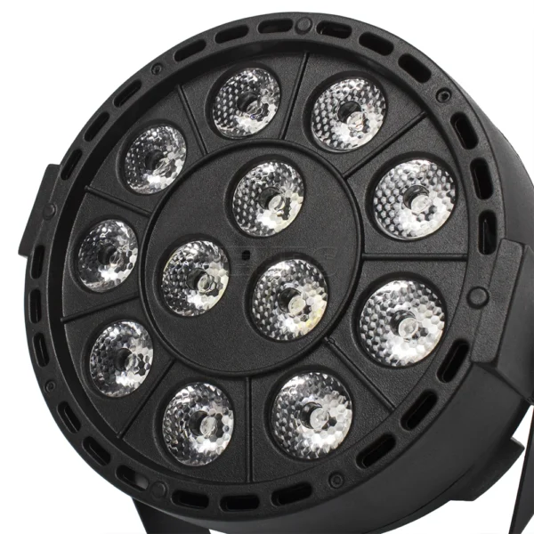 12x3W LED Par Light RGBW – DJ Party & Stage Lighting, Sound Active, 8CH - Image 5
