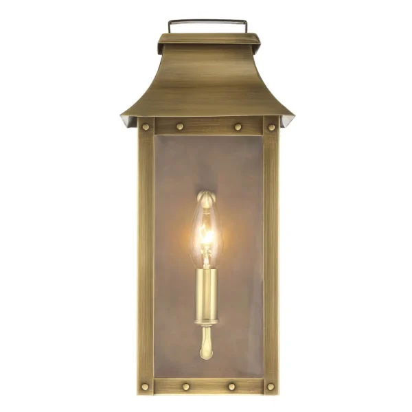 HMS Manchester 1-Light Aged Brass Pocket Wall Lamp - Image 2