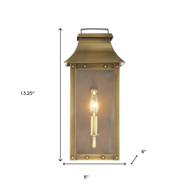 HMS Manchester 1-Light Aged Brass Pocket Wall Lamp - Image 5
