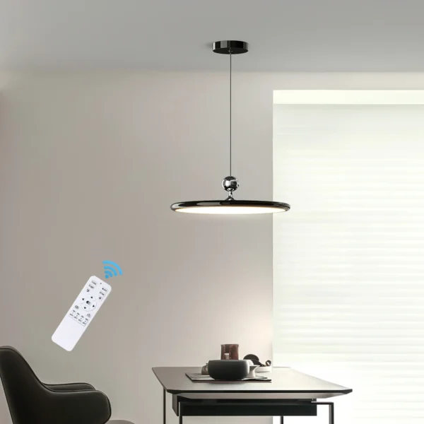 15.7” Modern Dimmable LED Pendant Light with Remote for Kitchen & Dining - Image 5