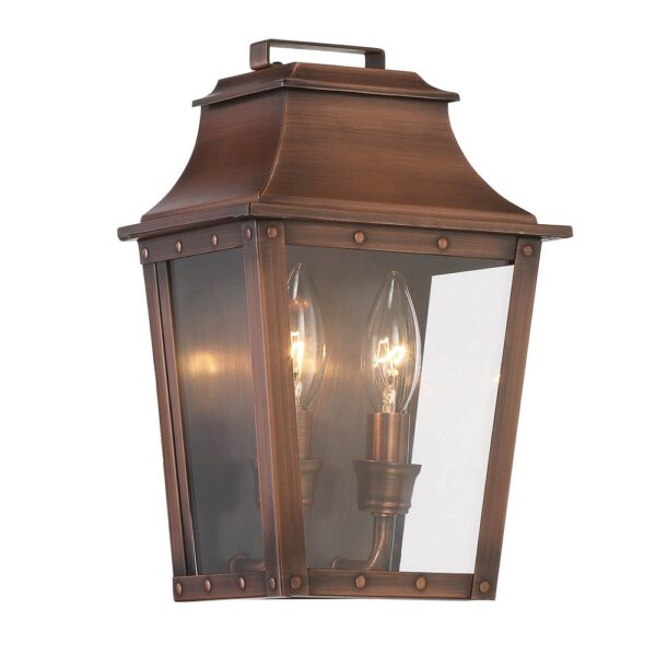 HMS Coventry 2-Light Copper Patina LED Pocket Wall Sconce - Image 2