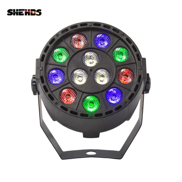 12x3W LED Par Light RGBW – DJ Party & Stage Lighting, Sound Active, 8CH
