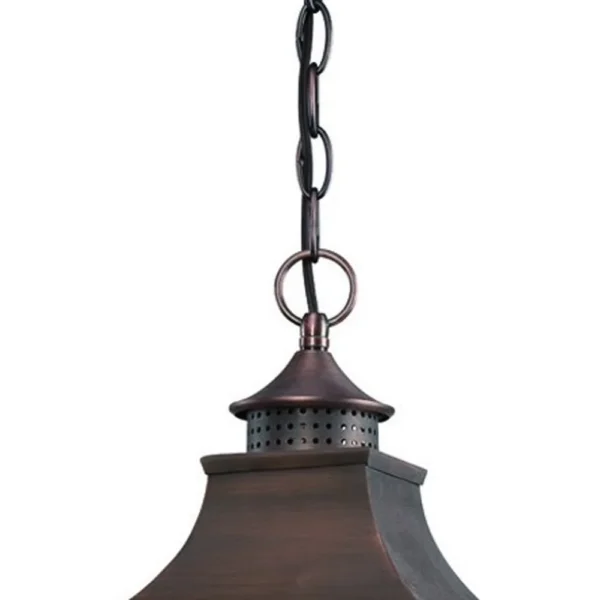 HMS St. Charles 3-Light Acopper Patina Hanging Outdoor Light - Image 4