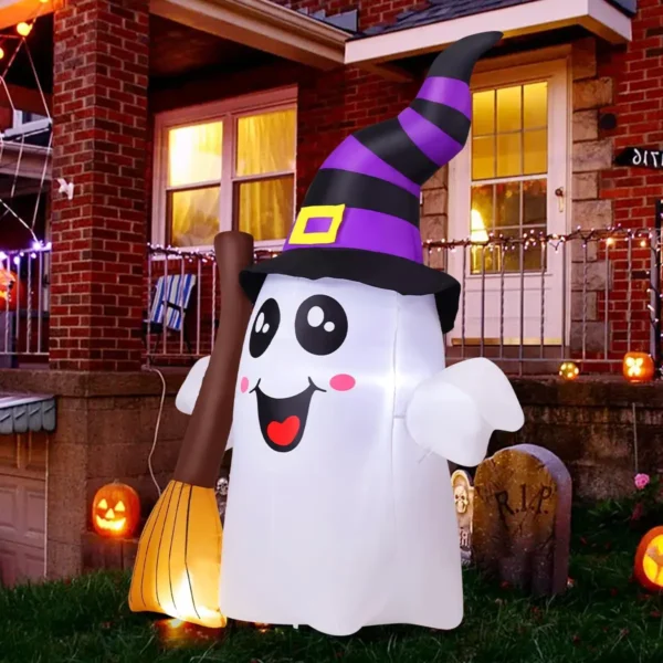 GOOSH 6.2FT Halloween Inflatable Ghost with LED Lights - Image 6