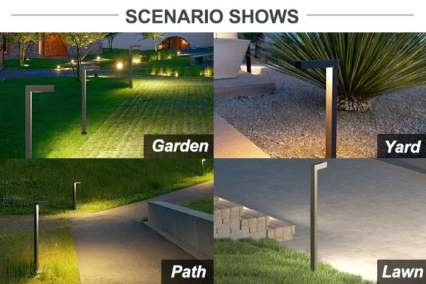 12V LED Bollard Pathway Light, IP65 Waterproof Landscape Garden Outdoor Lighting - Image 6