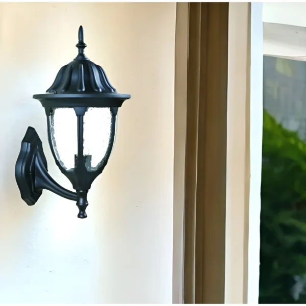 HMS Luxury Modern Matte Black LED Wall Sconce, Warm White Bathroom Wall Lamp - Image 2