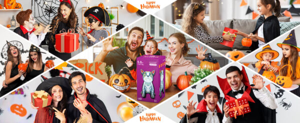 GOOSH 5ft Halloween Inflatable Skeleton Bulldog with LED Lights - Image 18