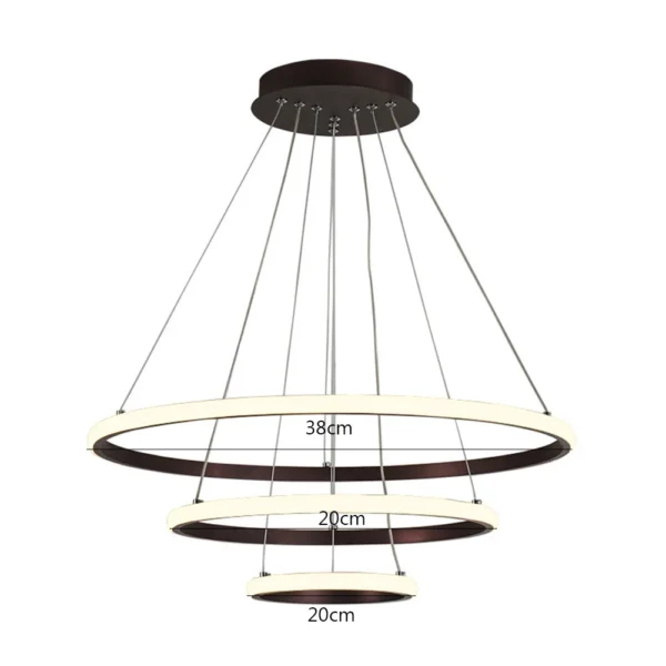 Modern LED Ring Pendant Lamp – Living & Dining Room Chandelier - Image 6