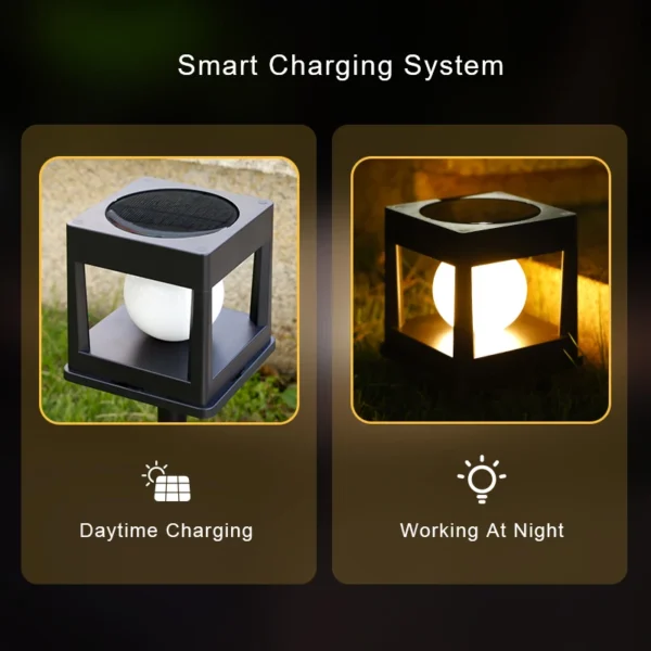 LED Solar Post Cap Light, Waterproof Outdoor Fence & Deck Lamp for Garden - Image 11