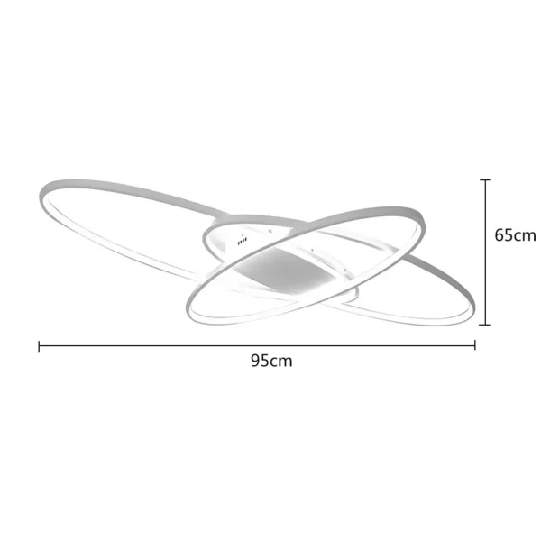 Modern Geometric Ceiling & Wall Lamp – Multifunctional LED Light Fixture - Image 6