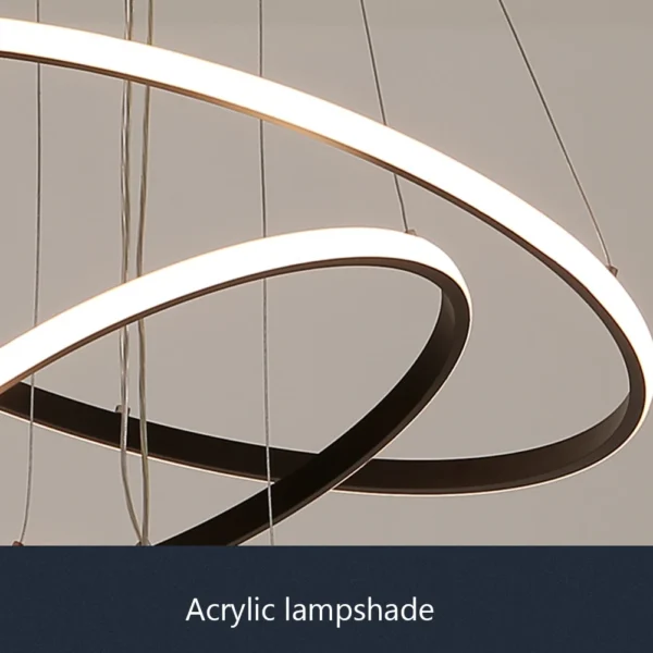 Modern LED Ring Pendant Lamp – Living & Dining Room Chandelier - Image 5