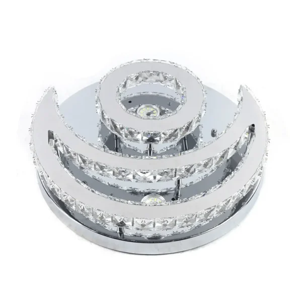 Modern LED Crystal Chandelier – Bedroom Pendant Ceiling Light Fixture - Image 5