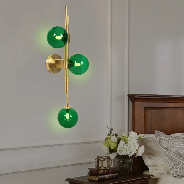 Modern Glass Wall Light – 3 G9 LEDs, 2700K Warm White - Image 6
