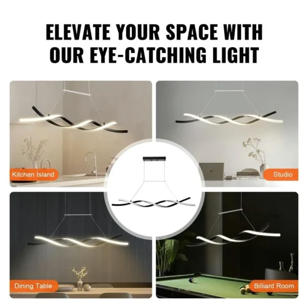 Modern Dimmable Chandelier Pendant Light with Remote Control - Image 4
