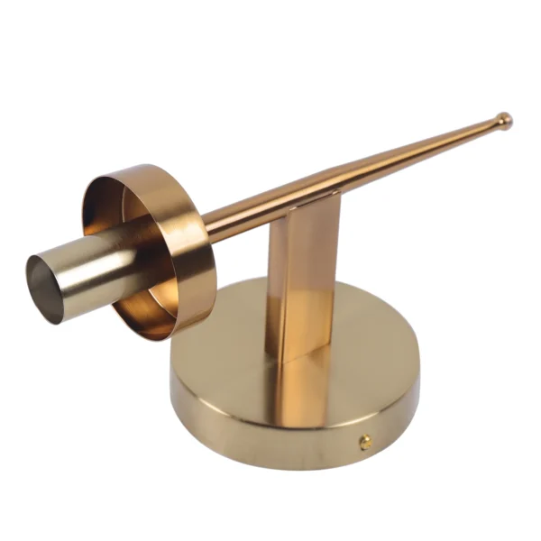 Modern Gold Wall Sconce Light – Single Head Hardwired Fixture, E26 Bulb - Image 8