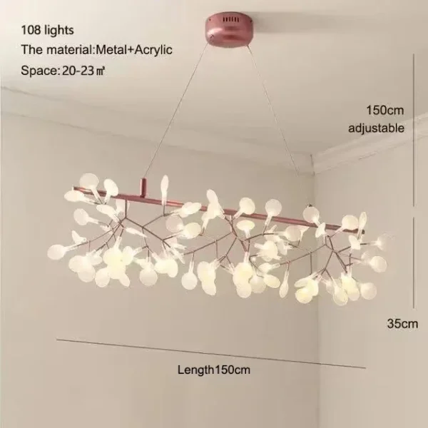 Nordic Ceiling Chandelier Firefly Lamp for Living Room & Kitchen - Image 7