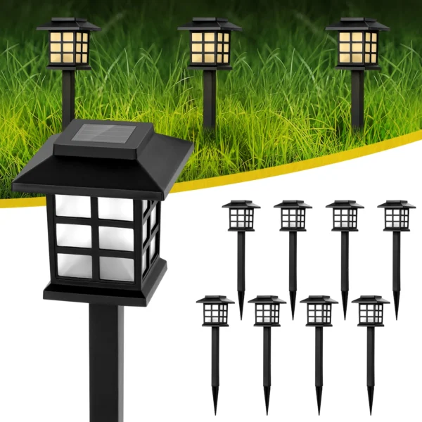 Solar LED Pathway Lights – IP65 Waterproof Outdoor Landscape Lighting
