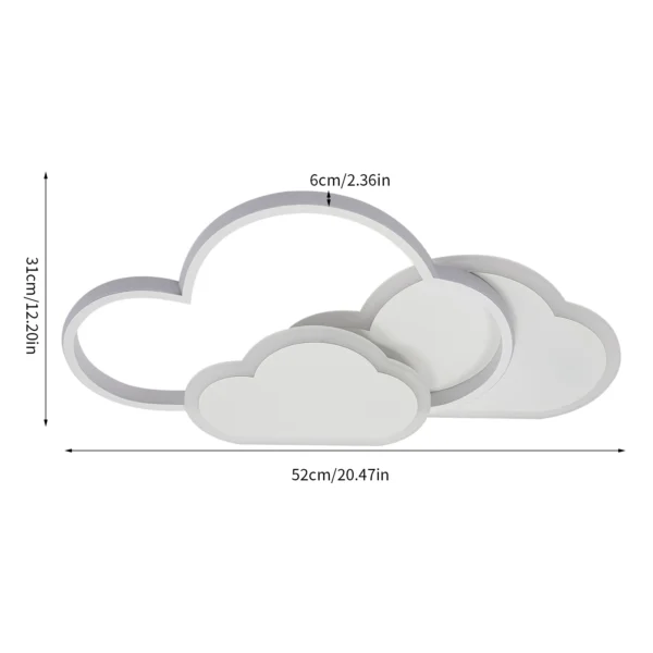Modern Cloud Ceiling Lamp for Kids Bedroom & Living Room - Image 7