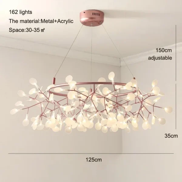 Nordic Ceiling Chandelier Firefly Lamp for Living Room & Kitchen - Image 12