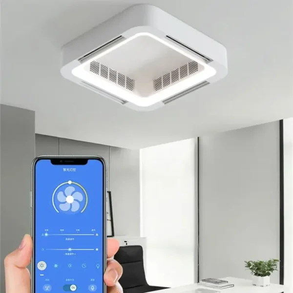 Modern Smart Ceiling Fan Lamp with LED Light & Remote Control - Image 2