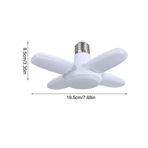 LED 4-Leaf Foldable E27 Pendant Light – Warm White Kitchen & Garage - Image 6