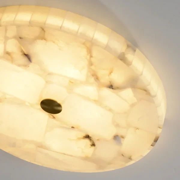 Modern 2025 White Marble LED Ceiling Chandelier for Living Room - Image 4
