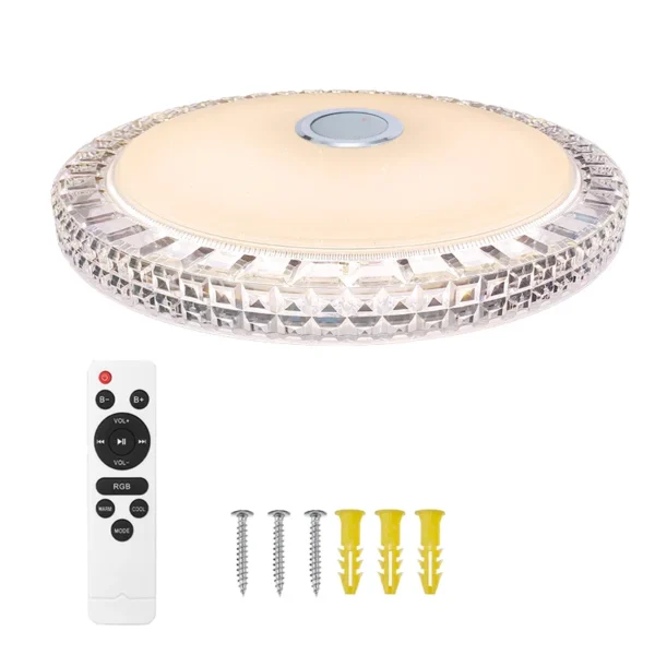 Smart LED RGB Ceiling Light with Bluetooth Music - Image 7