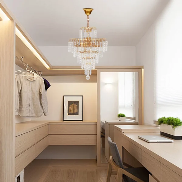 Modern Crystal Chandelier – Luxury Ceiling Pendant Light Fixture - Image 2
