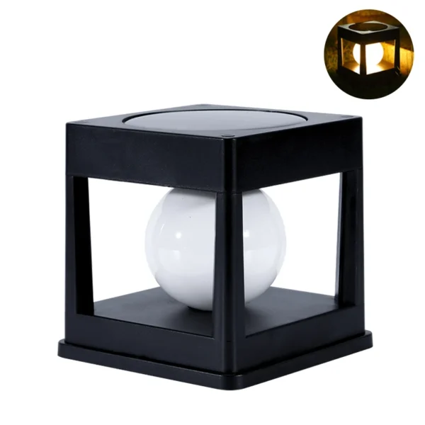 LED Solar Post Cap Light, Waterproof Outdoor Fence & Deck Lamp for Garden