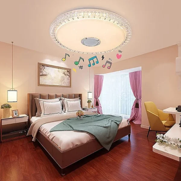 Smart LED RGB Ceiling Light with Bluetooth Music - Image 3