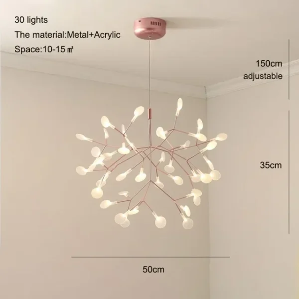 Nordic Ceiling Chandelier Firefly Lamp for Living Room & Kitchen - Image 16