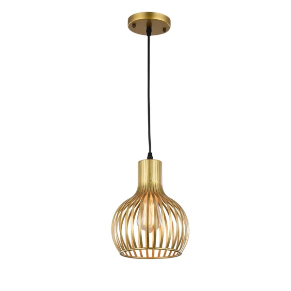 Vintage Flush Mount Pendant Light – Single E26 Ceiling Lamp