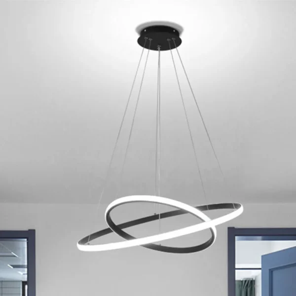 Modern LED Ring Pendant Lamp – Living & Dining Room Chandelier - Image 10