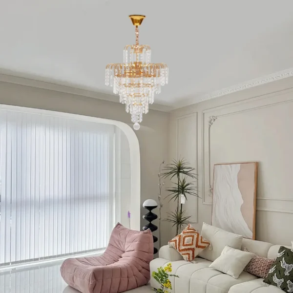 Modern Crystal Chandelier – Luxury Ceiling Pendant Light Fixture