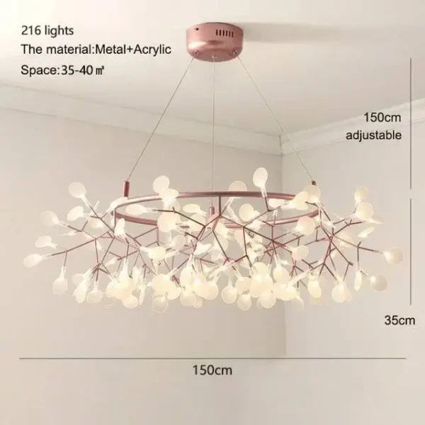 Nordic Ceiling Chandelier Firefly Lamp for Living Room & Kitchen - Image 8