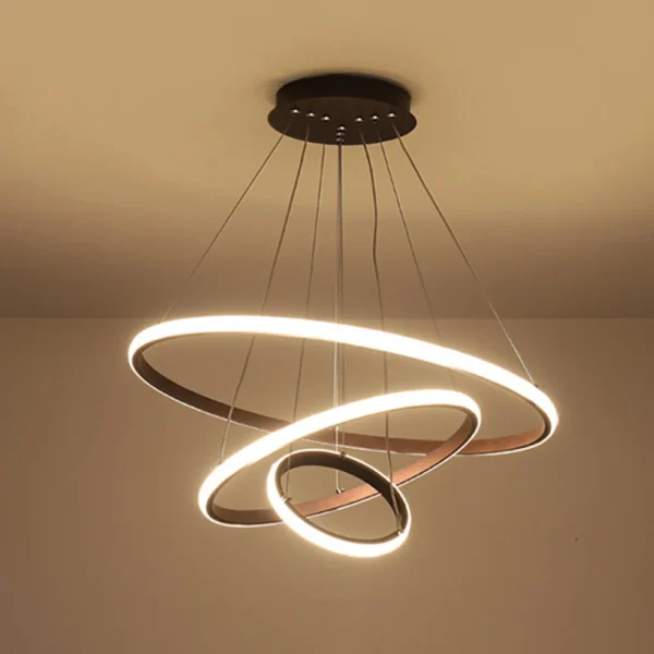 Modern LED Ring Pendant Lamp – Living & Dining Room Chandelier - Image 16