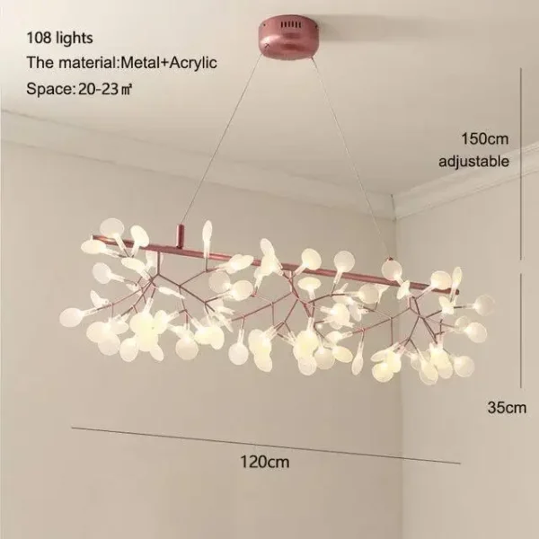 Nordic Ceiling Chandelier Firefly Lamp for Living Room & Kitchen - Image 13