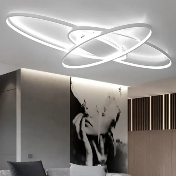 Modern Geometric Ceiling & Wall Lamp – Multifunctional LED Light Fixture - Image 3