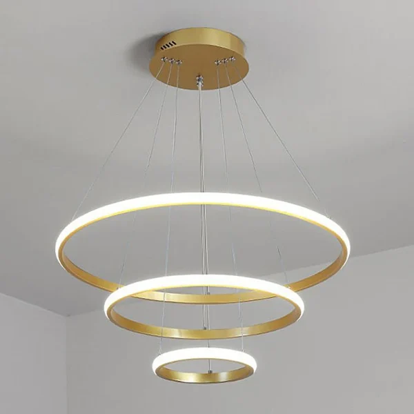 Modern LED Ring Pendant Lamp – Living & Dining Room Chandelier - Image 14