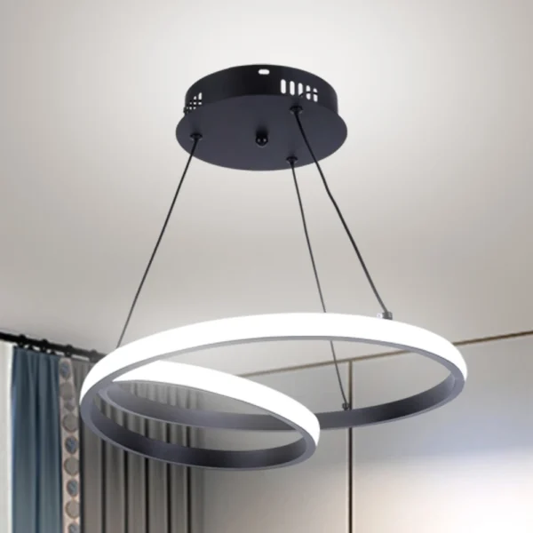 Modern LED Ring Pendant Lamp – Living & Dining Room Chandelier - Image 11