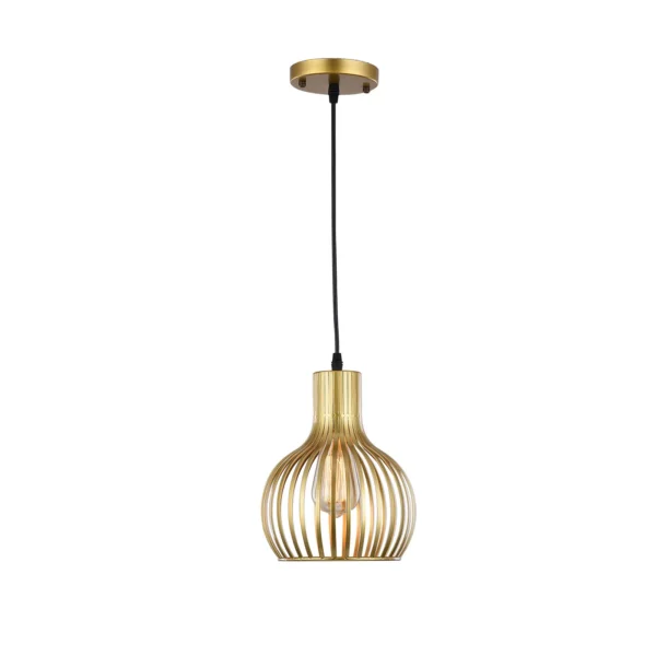Vintage Flush Mount Pendant Light – Single E26 Ceiling Lamp - Image 5