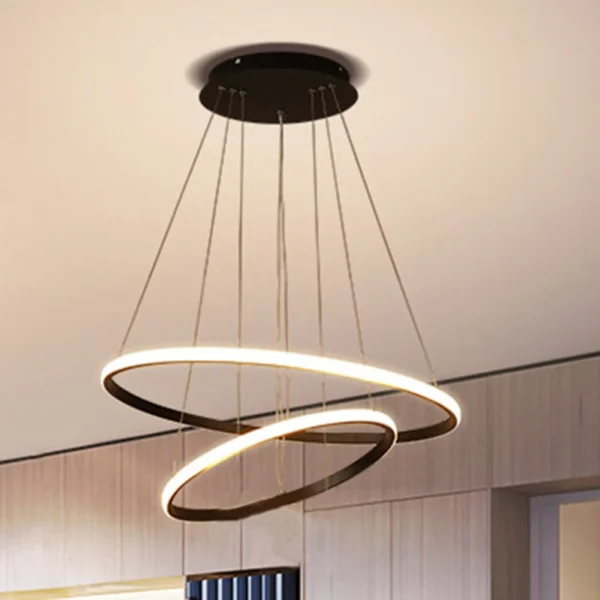 Modern LED Ring Pendant Lamp – Living & Dining Room Chandelier - Image 9
