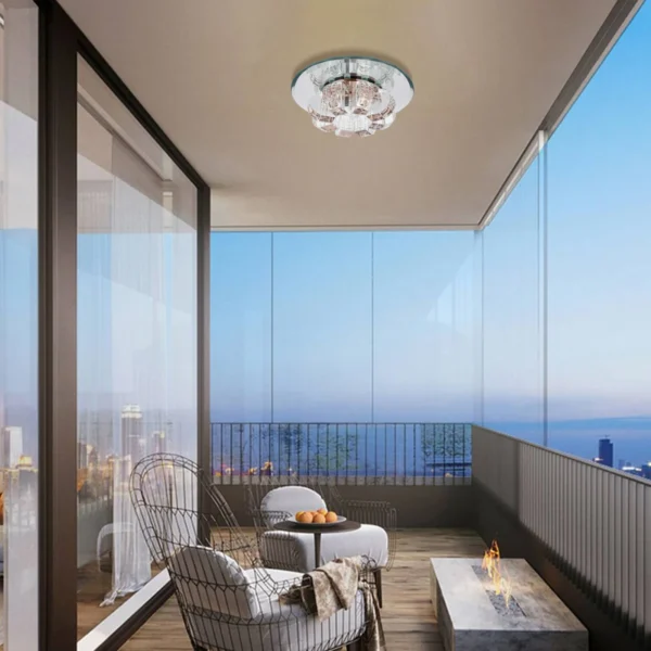 LED Crystal Ceiling Lamp – Modern Chandelier for Living Room & Bedroom - Image 3
