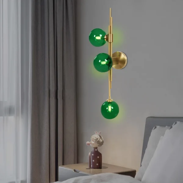 Modern Glass Wall Light – 3 G9 LEDs, 2700K Warm White - Image 3