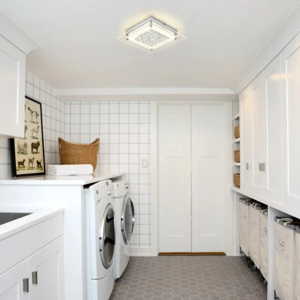 11'' Dimmable LED Flush Mount Ceiling Light – 4000K Modern Bedroom Fixture - Image 2