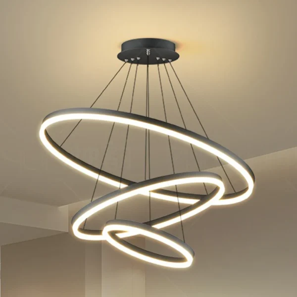 Modern LED Ring Pendant Lamp – Living & Dining Room Chandelier - Image 2