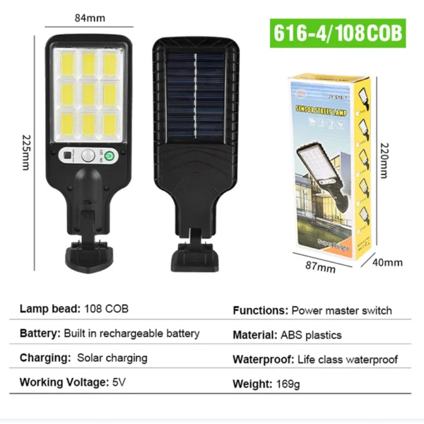 Solar Street Light IP65 Waterproof with Remote - Image 6